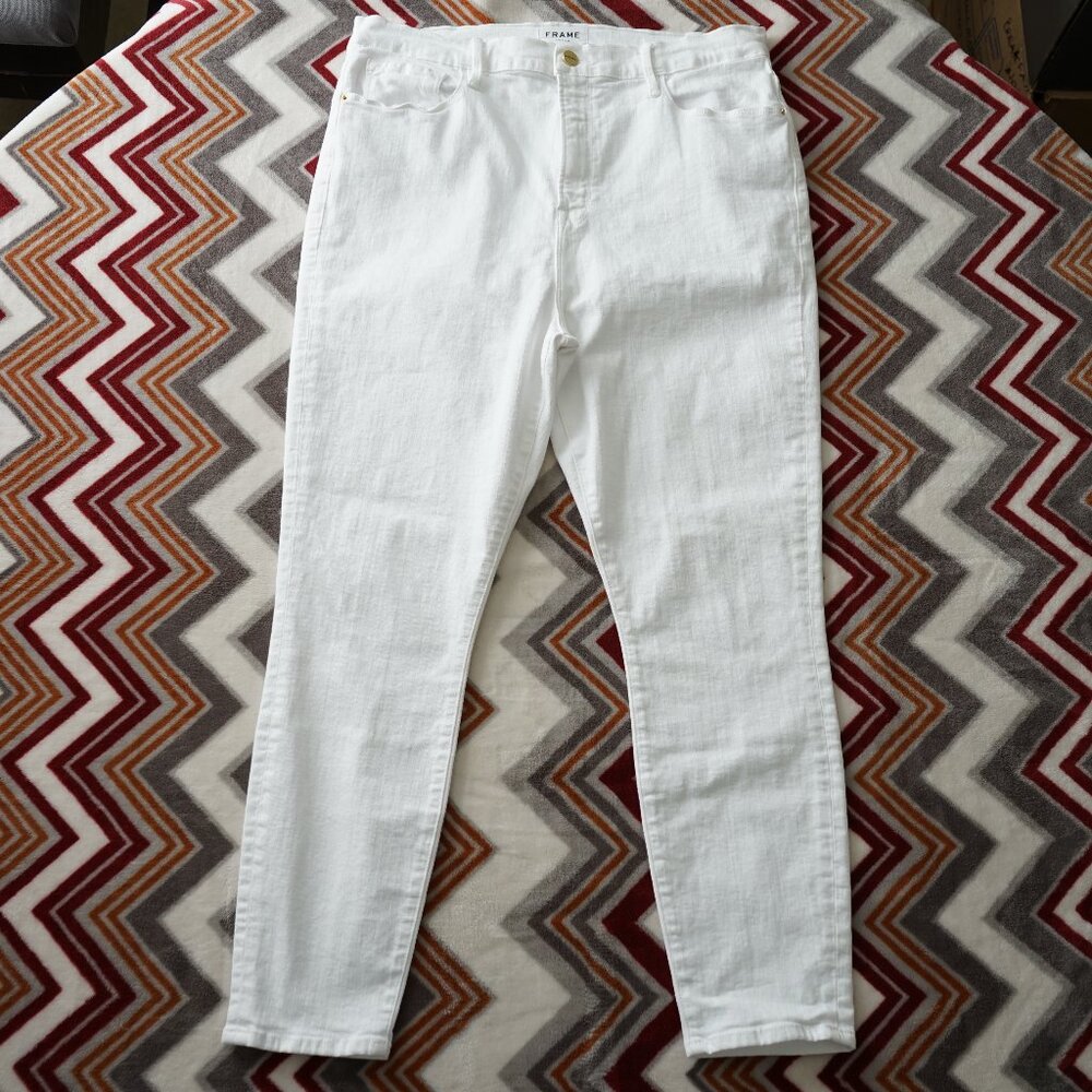 Frame Women's Ali High Rise Cigarette Skinny Jeans Size 34